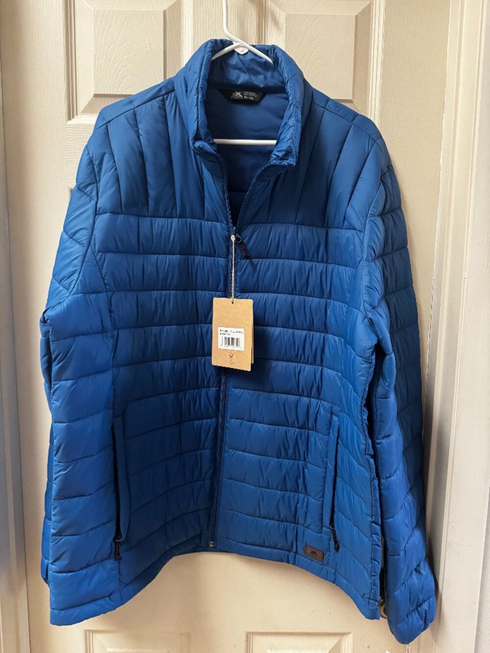 Zeroxposur Men’s Quilted Puffer Jacket XL, Blue